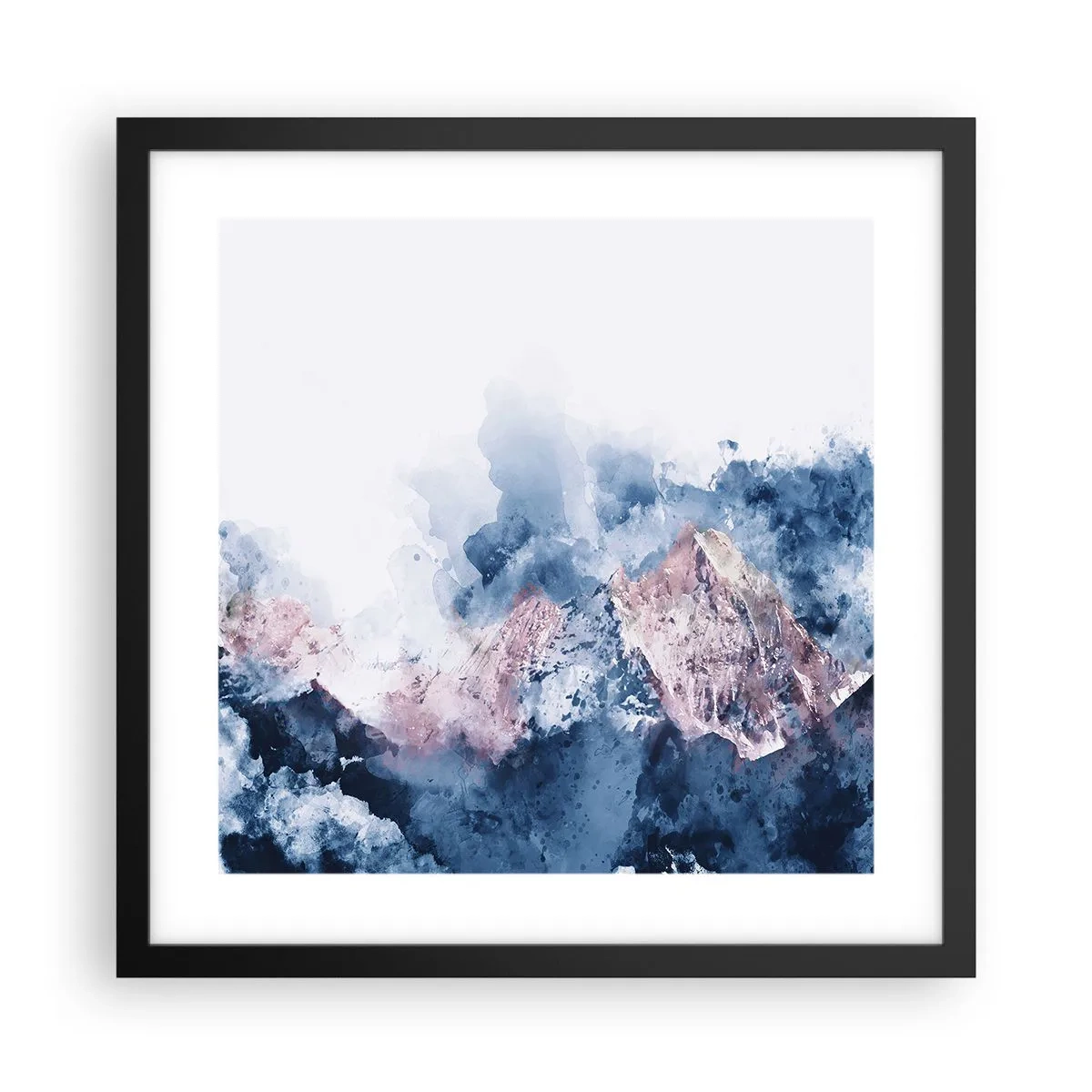 Affisch i svart ram - Det är toppen! - 40x40 cm