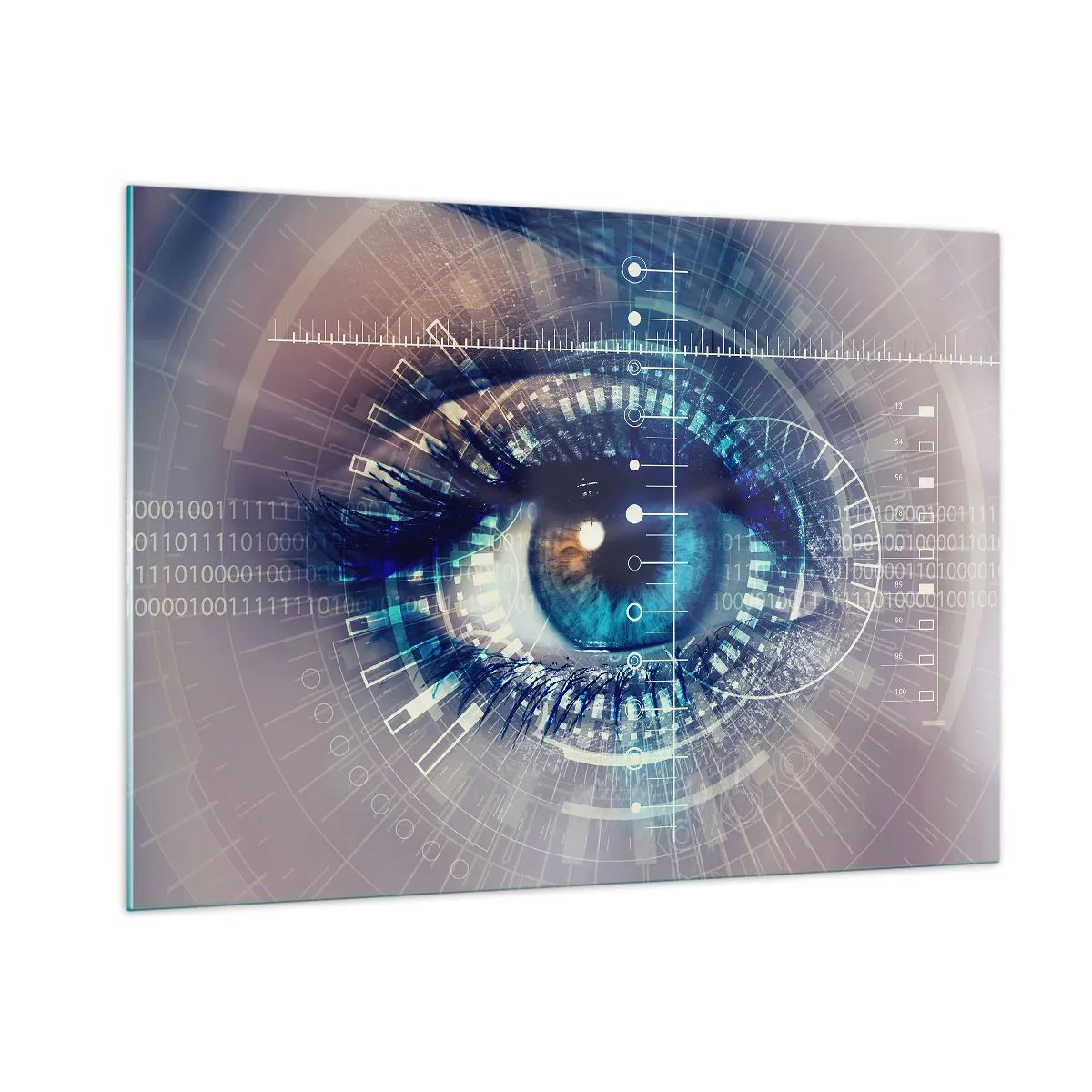 Glastavla - Bild på glas - Du tror att du känner mig - 100x70 cm