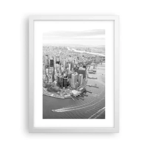 Affisch i vit ram - Hur man inte älskar? - 30x40 cm