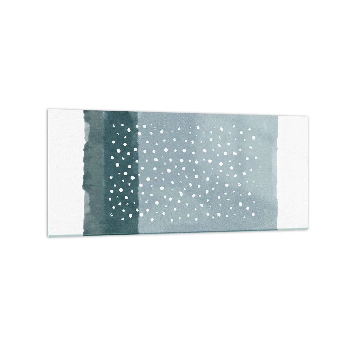 Glastavla - Bild på glas - Uppstådda ur det blåa - 120x50 cm