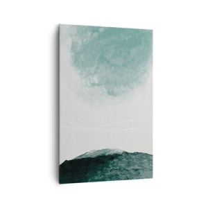 Canvastavla - Bild på duk - Ett möte med dimma - 80x120 cm