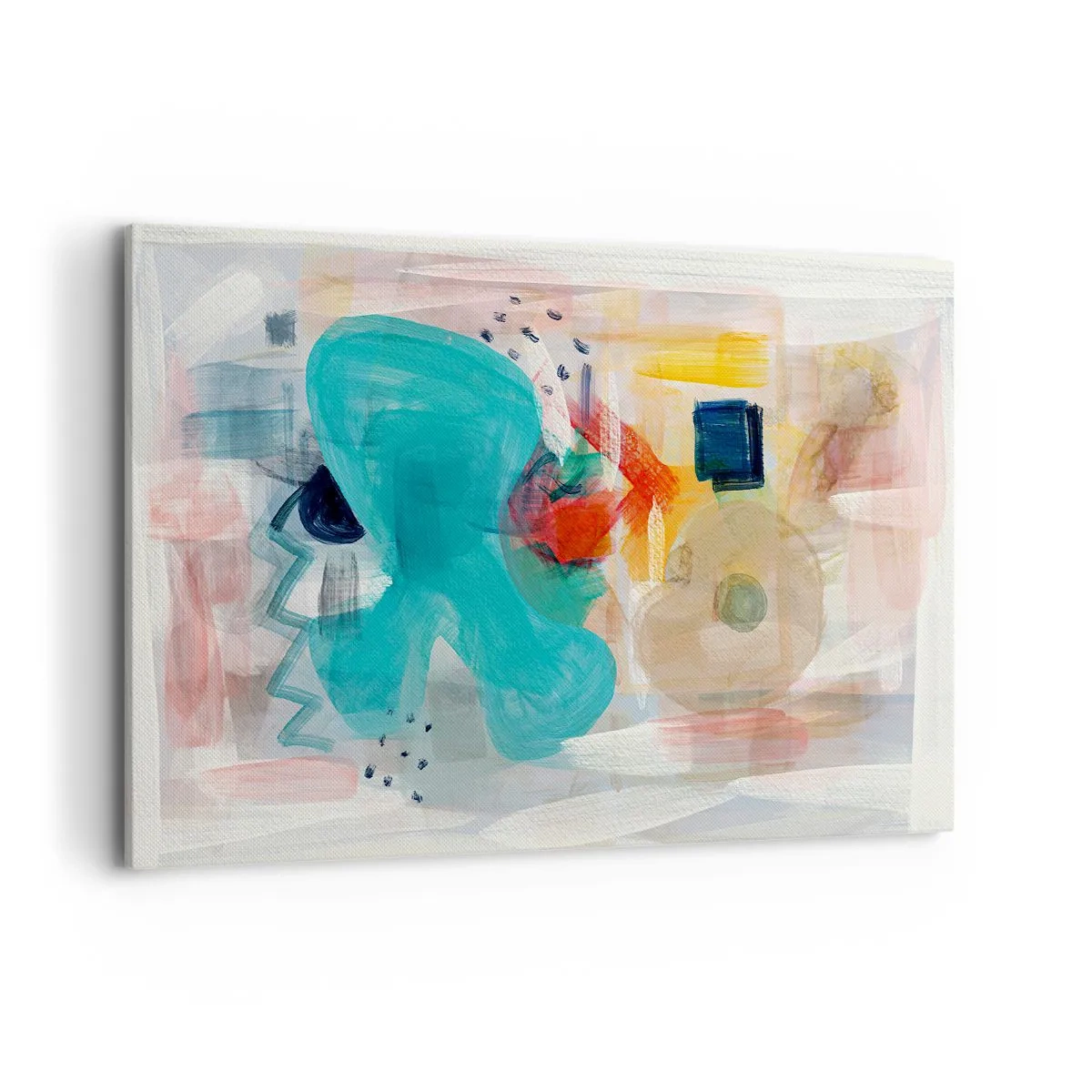 Canvastavla - Bild på duk - Ett färgglatt spel - 120x80 cm