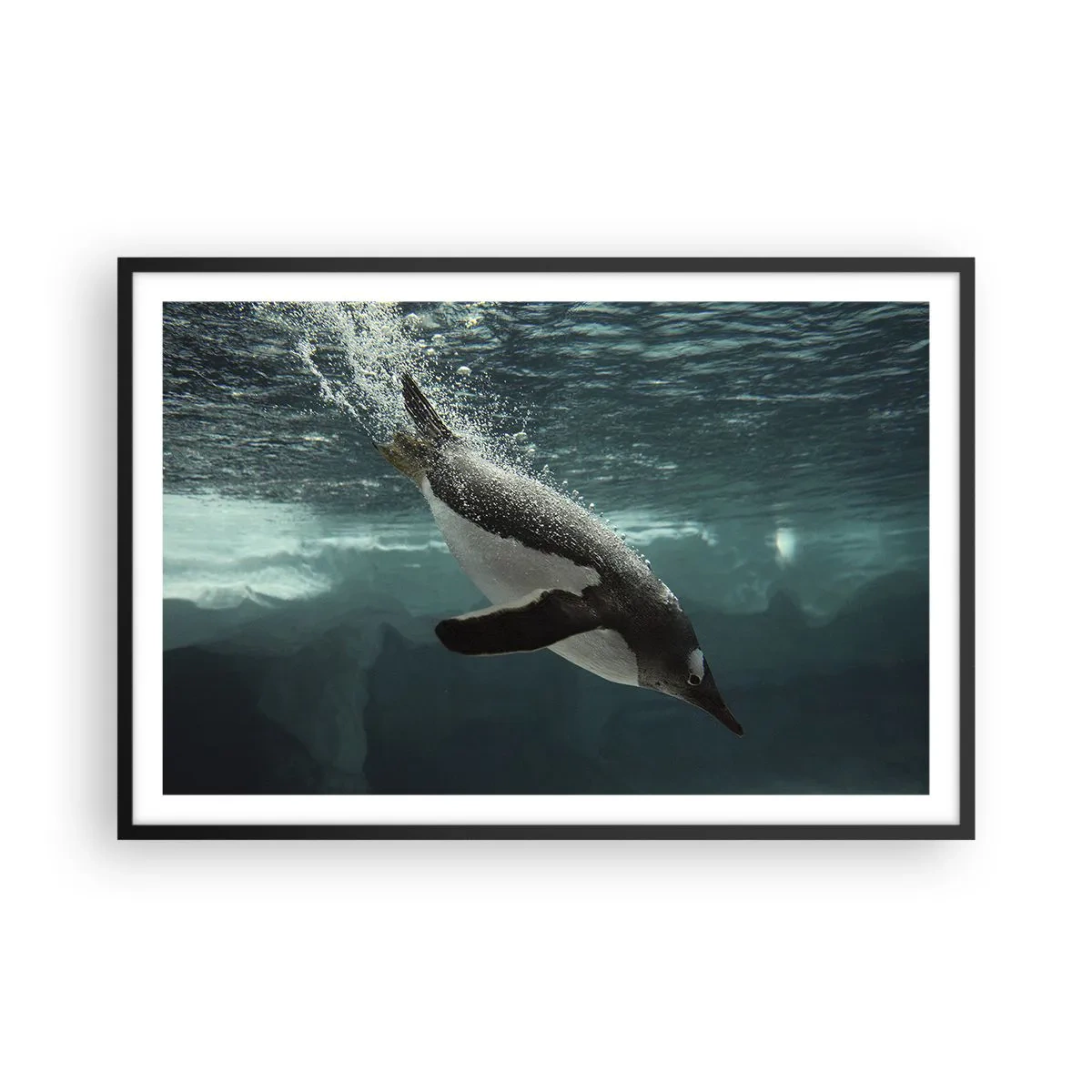 Affisch i svart ram - Välkommen till min värld - 91x61 cm