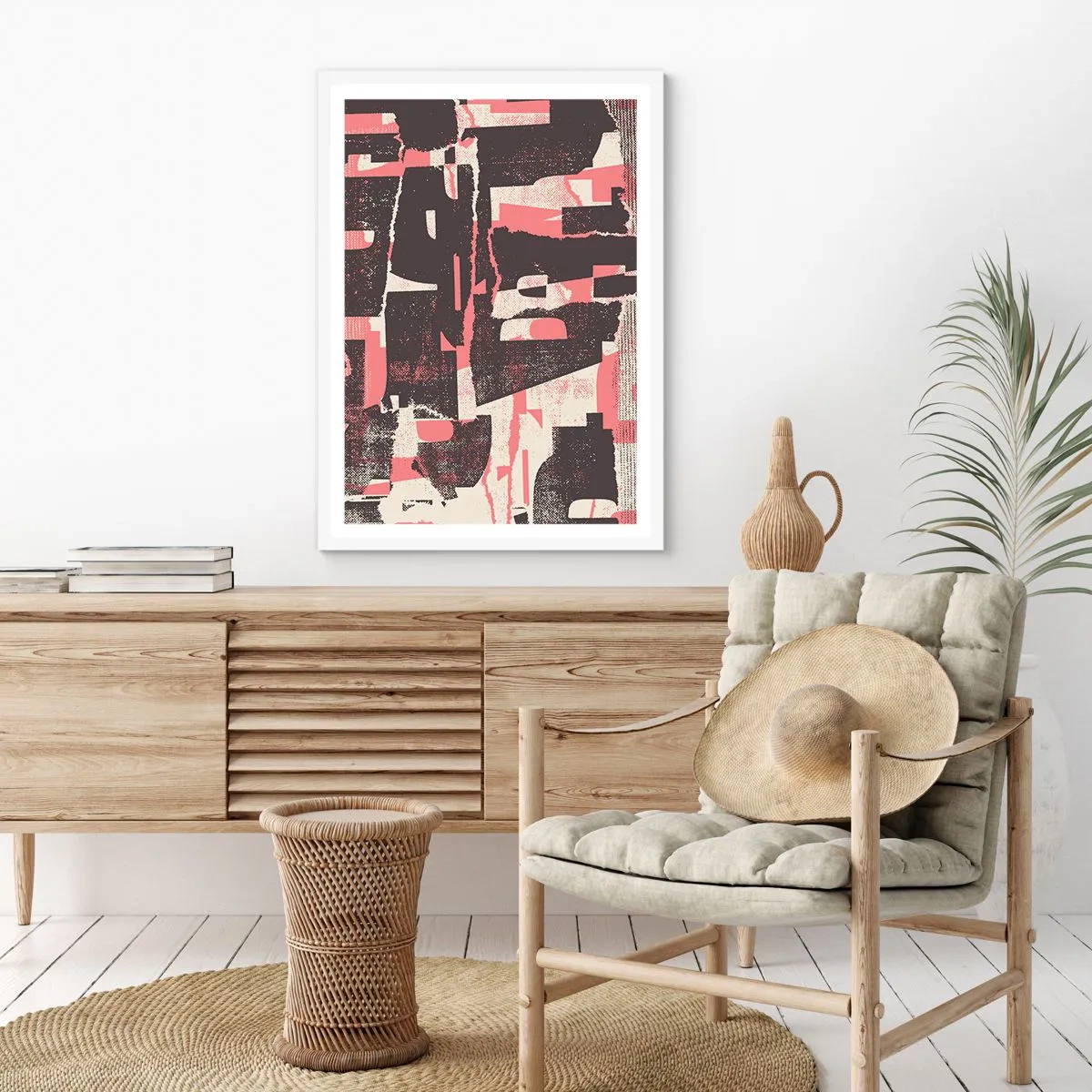 Affisch i vit ram - Allt liv och rörelse - 61x91 cm