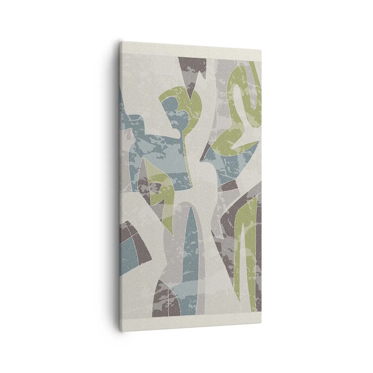 Canvastavla - Bild på duk - Komposition bakom glas - 55x100 cm