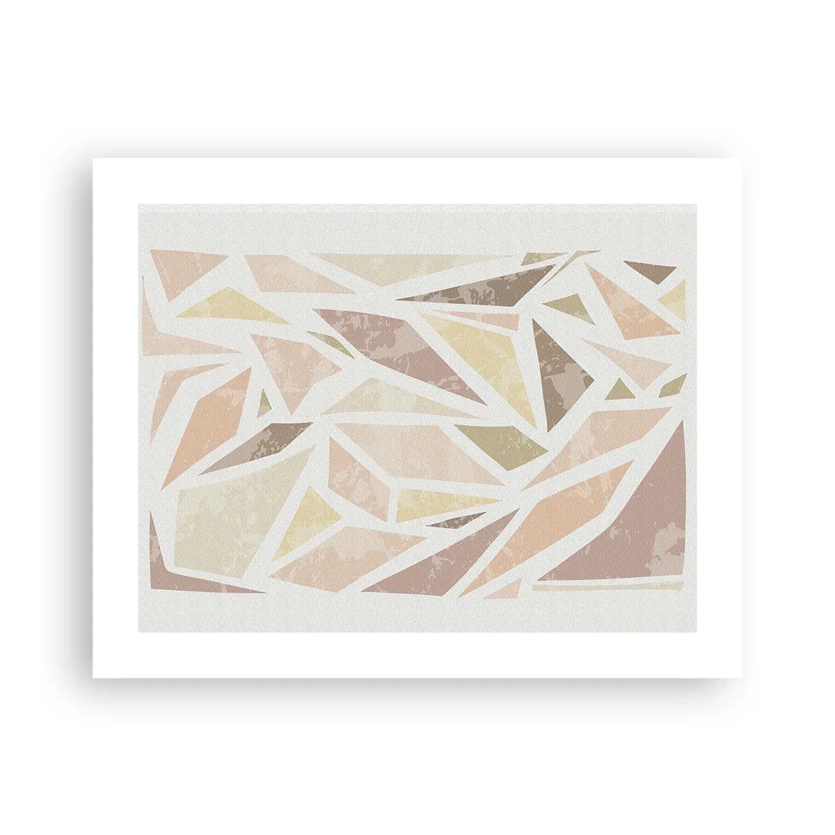 Affisch - Komposition av färgat glas - 50x40 cm