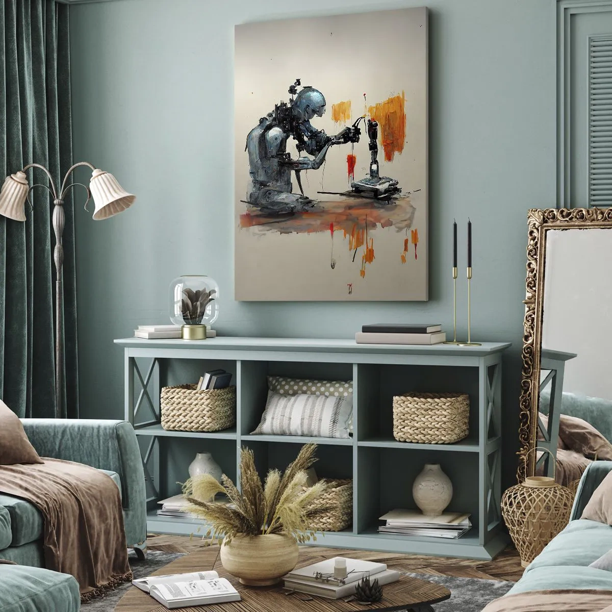 Canvastavla - Bild på duk - Kommer i morgon... - 65x120 cm