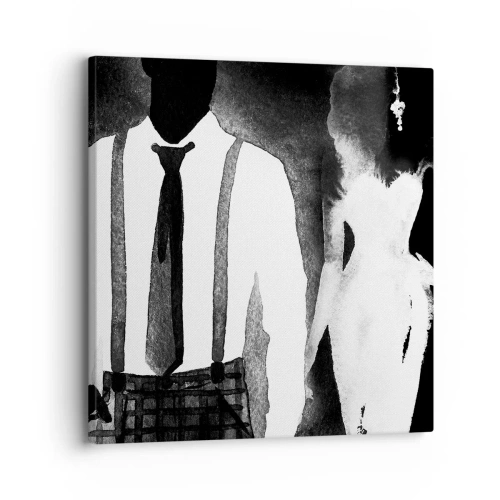 Canvastavla - Bild på duk - Noir stämning - 30x30 cm