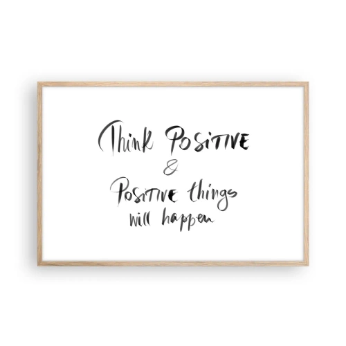 Affisch i ram av ljusek - Hur ska man leva? - 91x61 cm