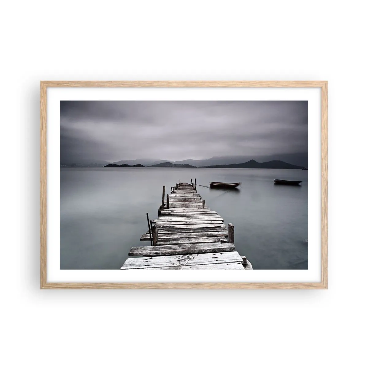 Affisch i ram av ljusek - Imorgon kan du ge dig iväg - 70x50 cm