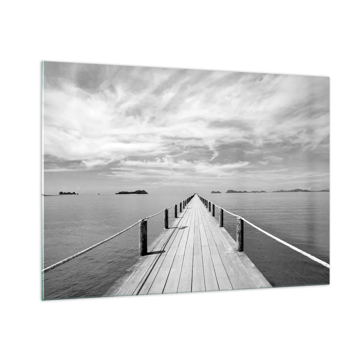 Glastavla - Bild på glas - Kanske en resa... - 100x70 cm