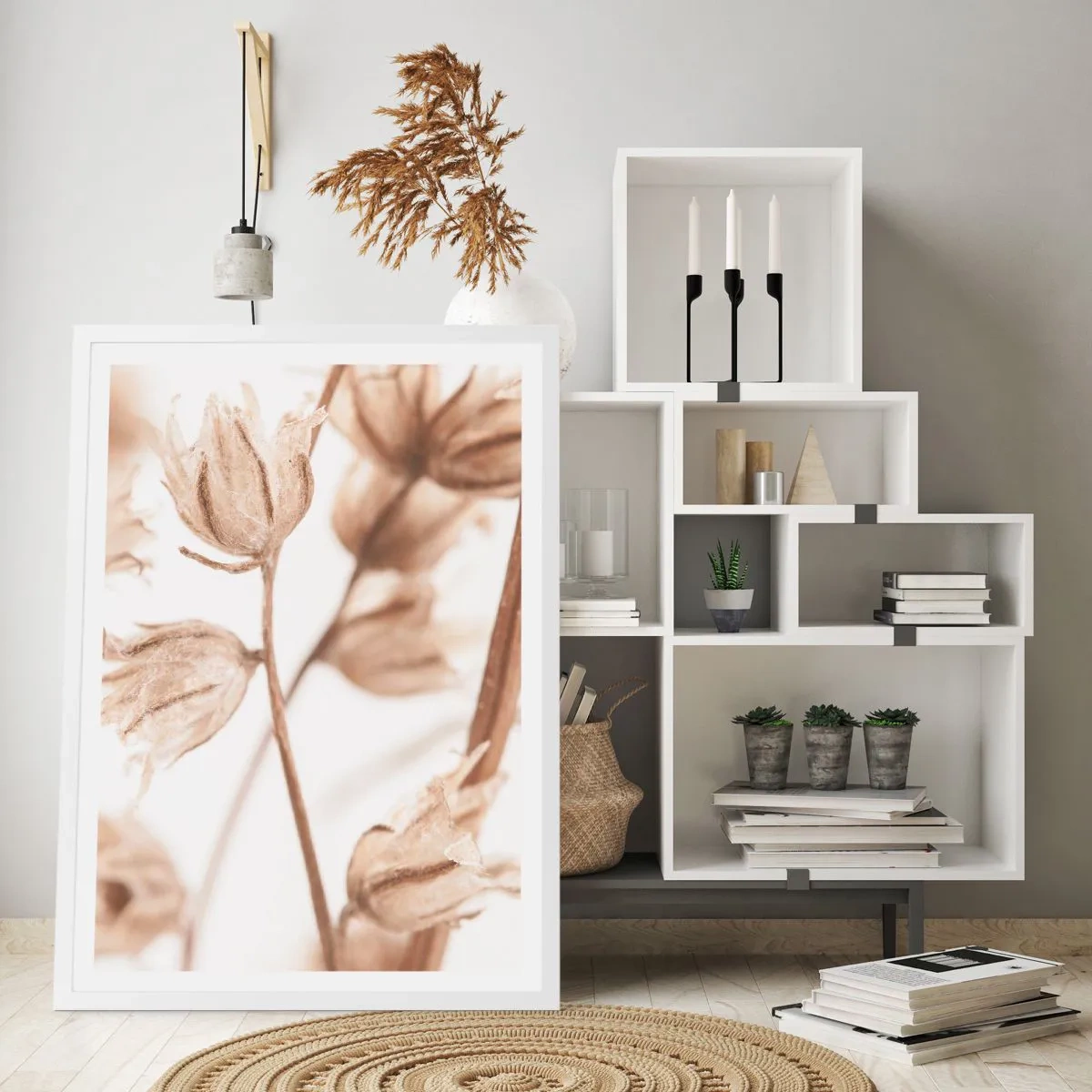 Affisch i vit ram - De kallar för slutet av sommaren - 30x40 cm