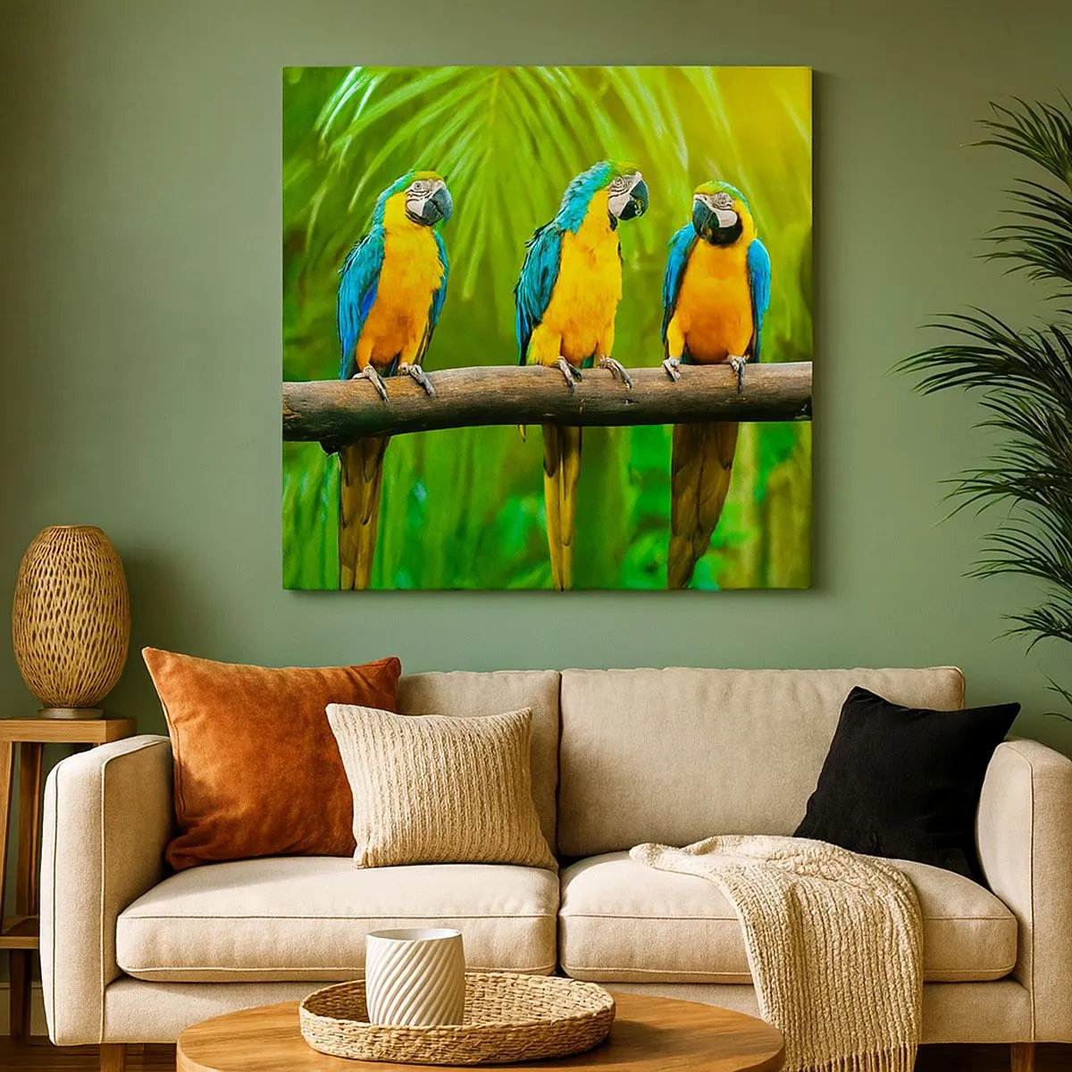 Canvastavla - Bild på duk - Har du hört att hon...? - 30x30 cm