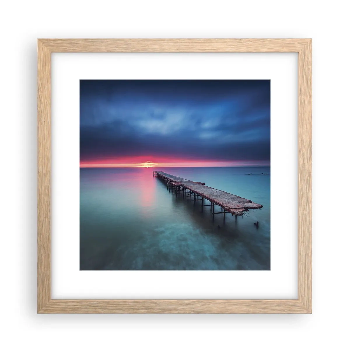 Affisch i ram av ljusek - Mellan himlen och jorden - 30x30 cm