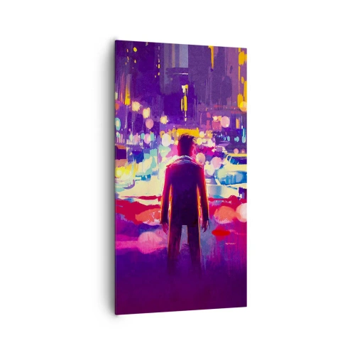 Canvastavla - Bild på duk - Doppad i ljuset - 65x120 cm