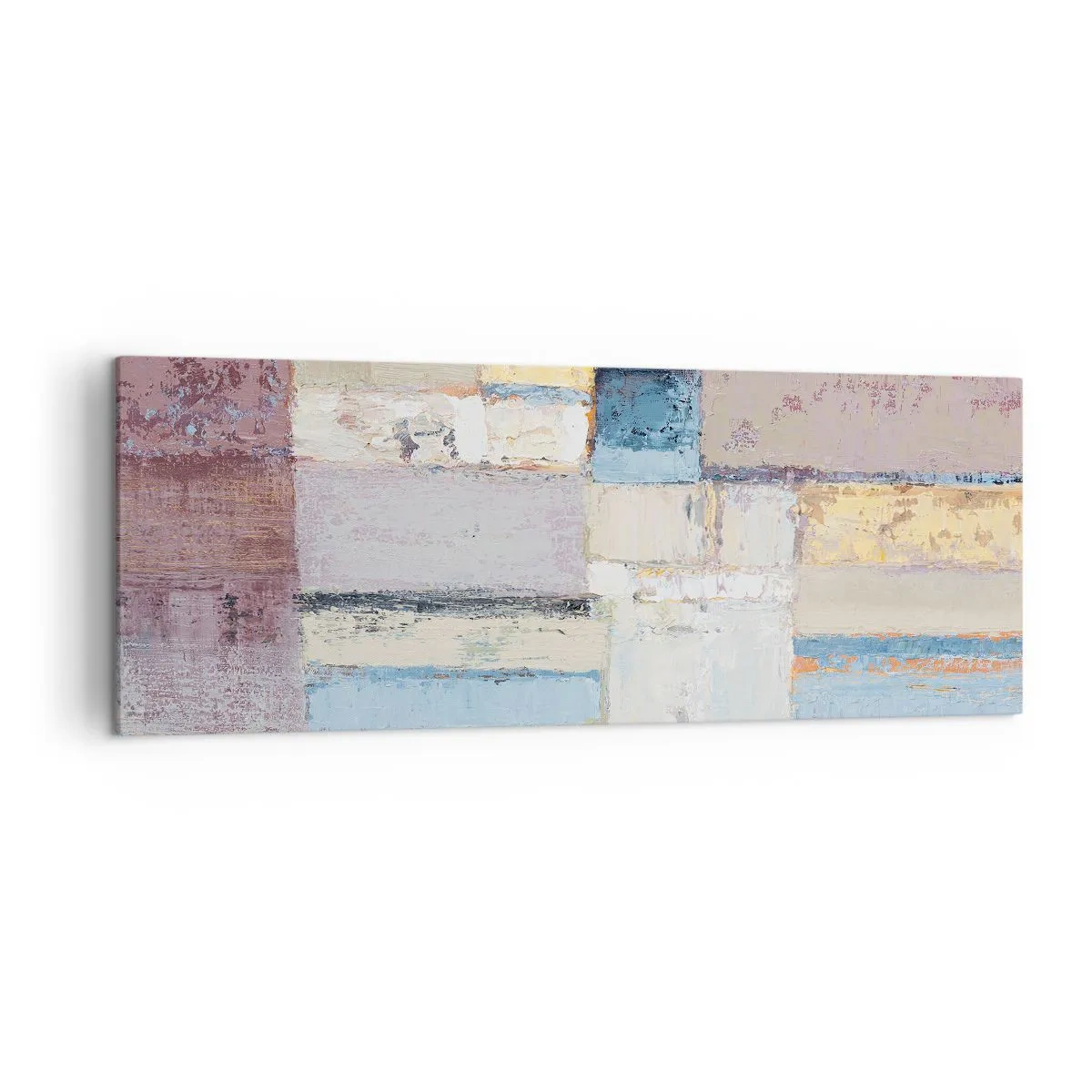 Canvastavla - Bild på duk - Geometrins lugn - 140x50 cm