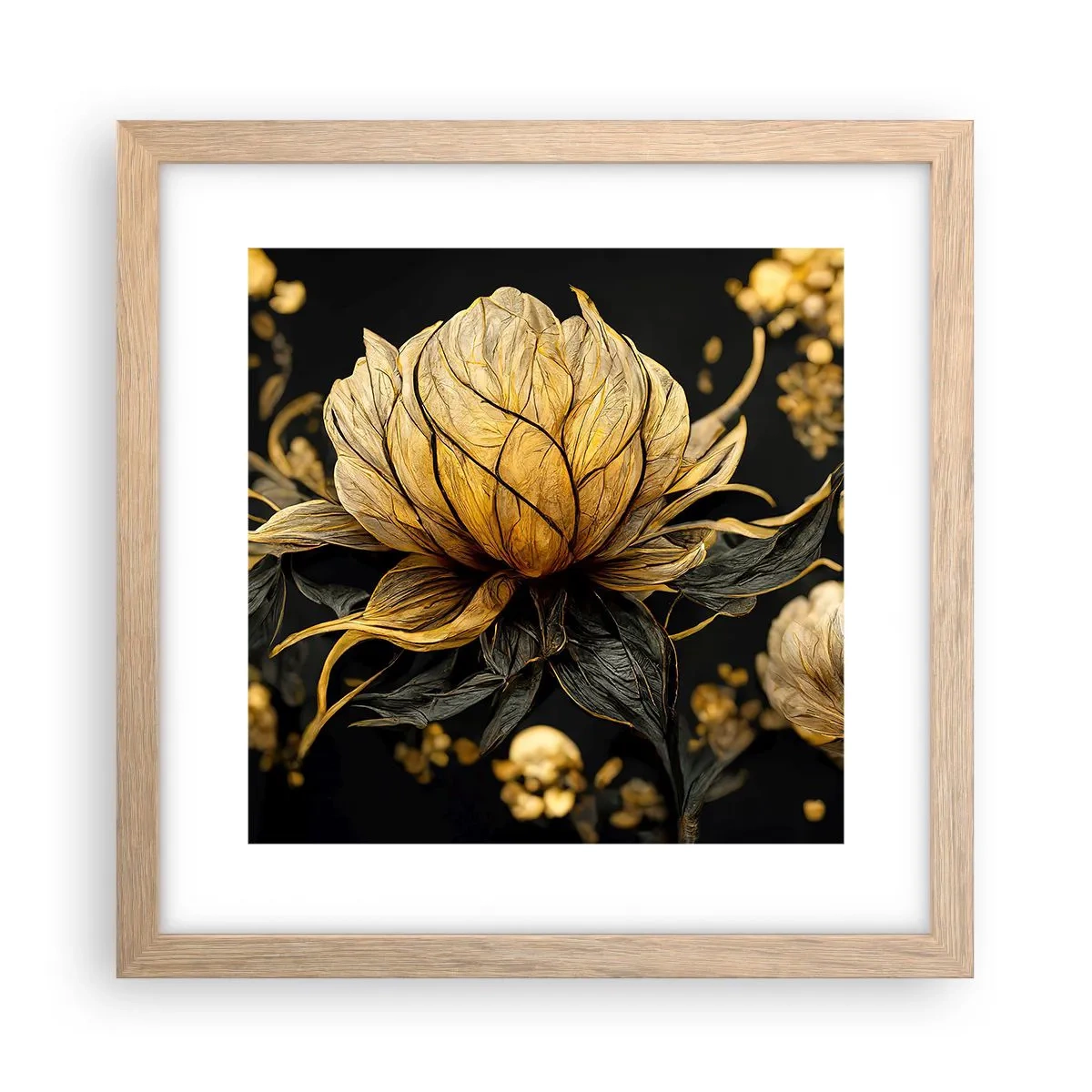 Affisch i ram av ljusek - Subtil skörhet - 30x30 cm