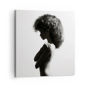 Canvastavla - Bild på duk - Som en blomma på en slank stjälk - 60x60 cm