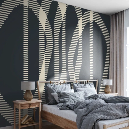 Fototapet på mått Premium Canvas - Försök att bryta mörkret - Abstraktion, Bit, Modernt mönster