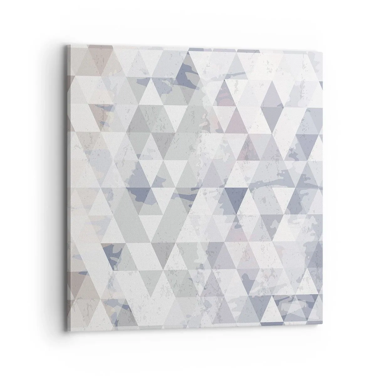 Canvastavla - Bild på duk - Trianglar - 70x70 cm