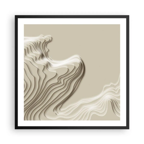 Affisch i svart ram - Konstens topografi - 60x60 cm