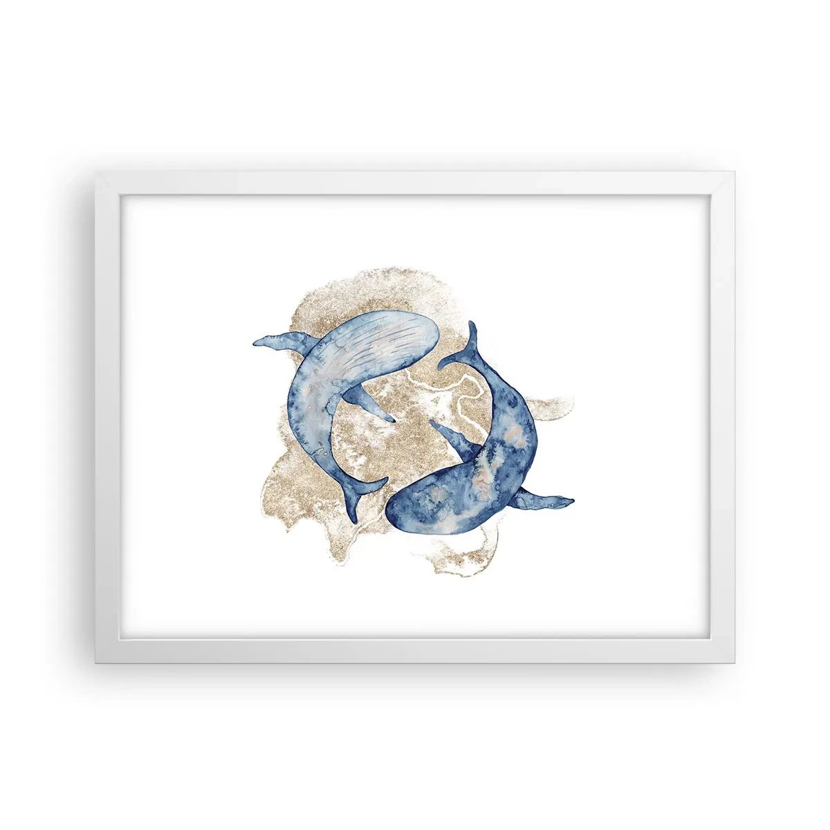 Affisch i vit ram - Vänskap eller kärlek? - 40x30 cm