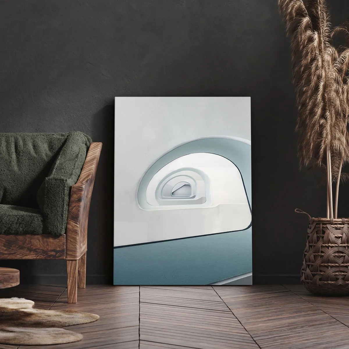 Canvastavla - Bild på duk - Till det blåas botten - 50x70 cm