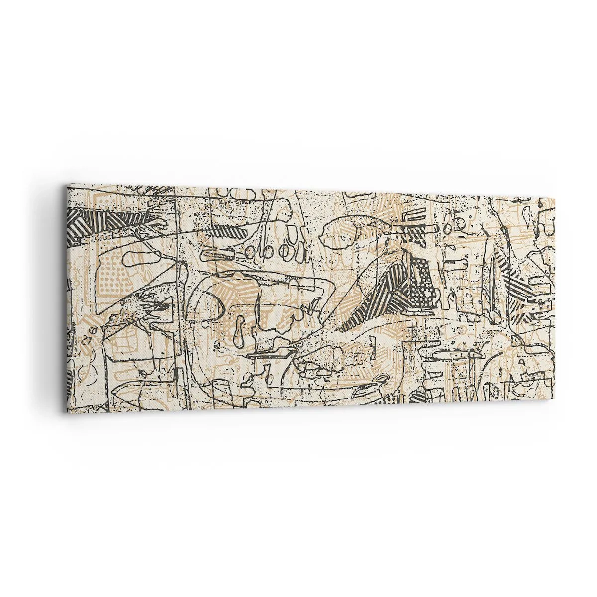 Canvastavla - Bild på duk - Väntar på avkodning - 120x50 cm