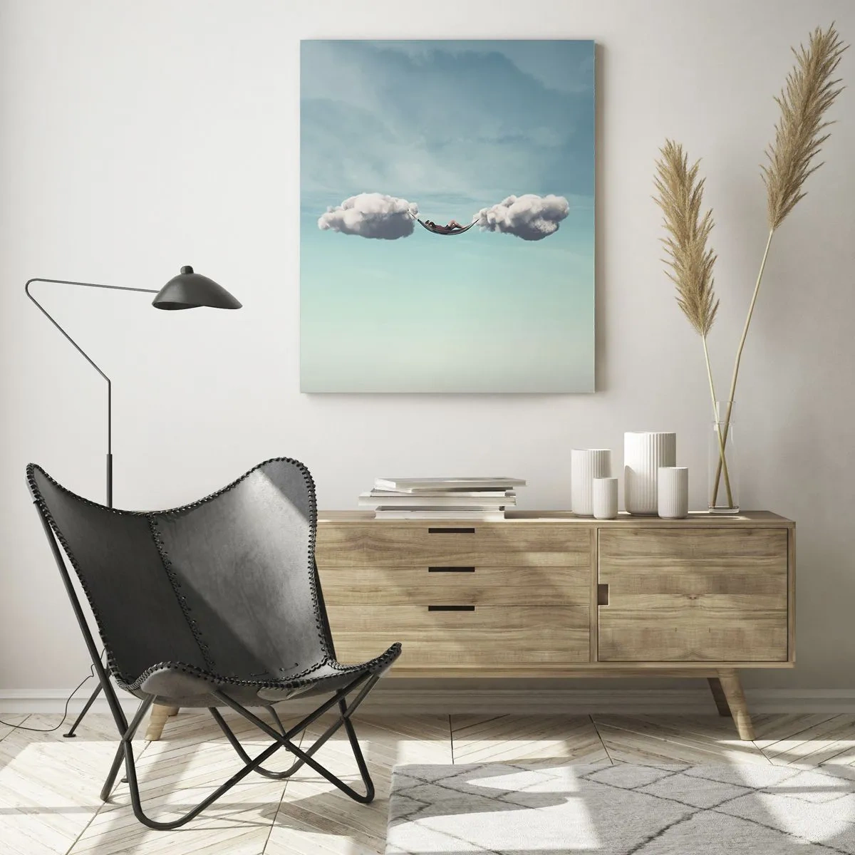 Glastavla - Bild på glas - Stundens salighet - 50x70 cm