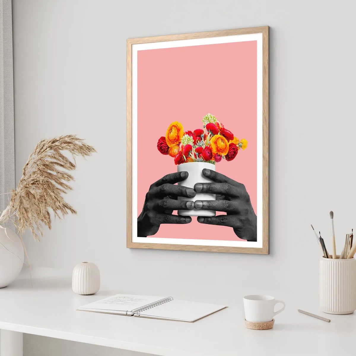 Affisch i ram av ljusek - Livets apoteos - 50x70 cm