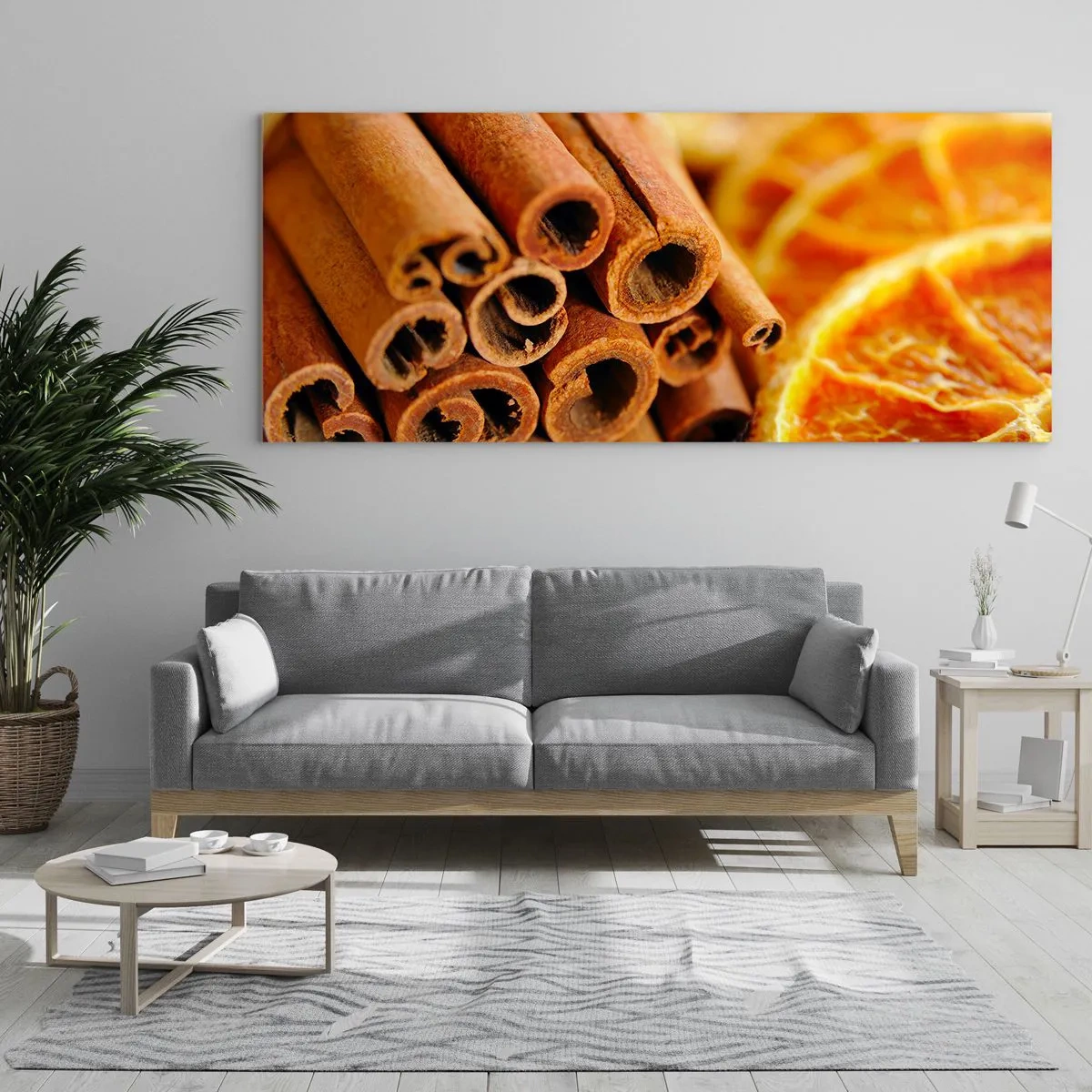 Glastavla - Bild på glas - Känner du deras arom? - 90x30 cm