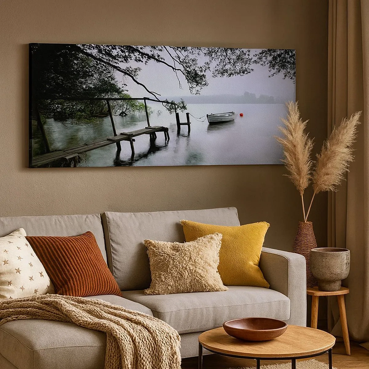 Canvastavla - Bild på duk - Så kopplar du av - 100x40 cm