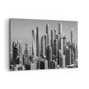 Canvastavla - Bild på duk - Stad över öknen - 120x80 cm