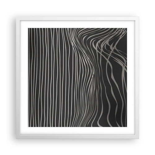 Affisch i vit ram - Rytm och accent - 50x50 cm