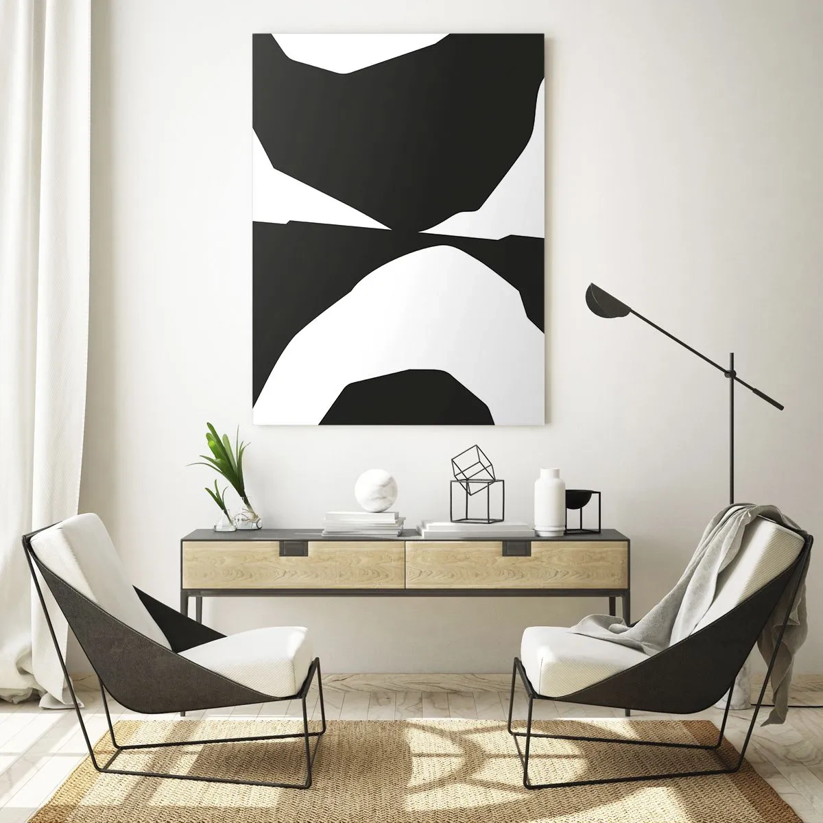 Glastavla - Bild på glas - Positiv-negativ - 50x70 cm