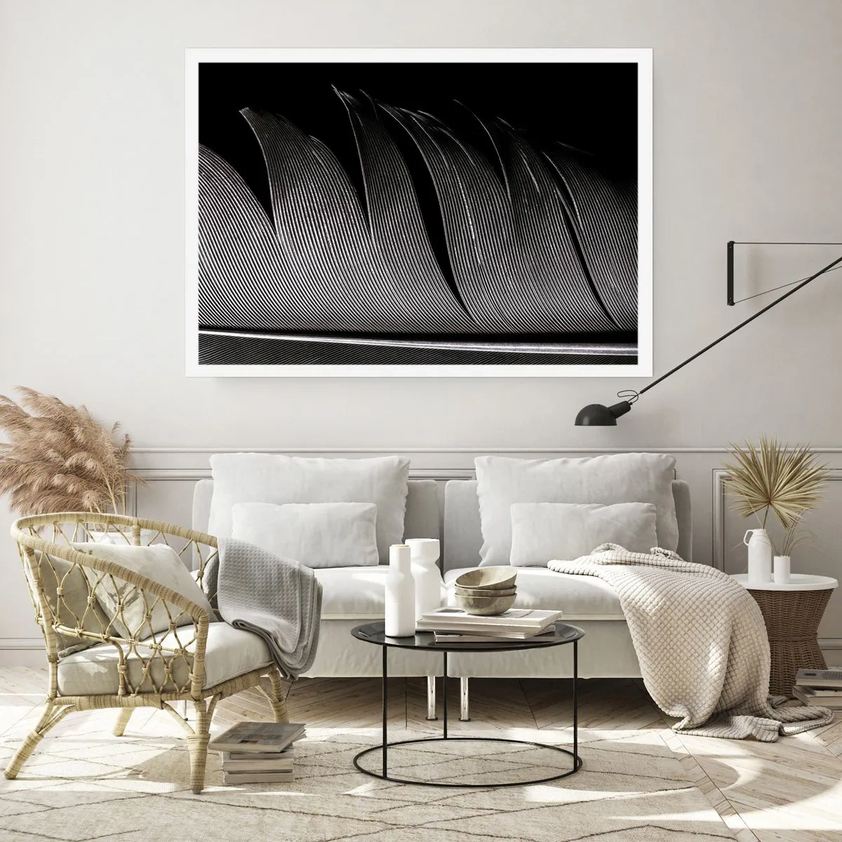 Affisch - Fjäder - en underbar konstruktion - 70x50 cm