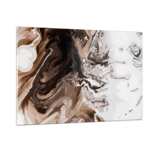 Glastavla - Bild på glas - Färgabstraktion - 120x80 cm