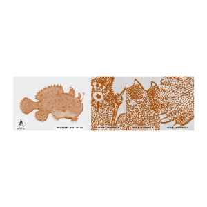 Provbit av fototapet Premium Sand - Och ändå en fisk - Havsfisk, Hav, Seaside - 100x30 cm