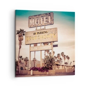 Canvastavla - Bild på duk - Här står tiden stilla - 50x50 cm