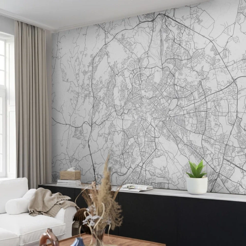 Fototapet Premium Sand - Romersk ring - Stad, Stadskarta, Rom - 450x315 cm