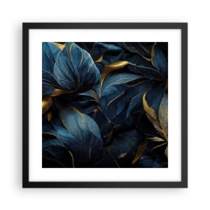 Affisch i svart ram - Fodrad med guld - 40x40 cm