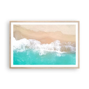 Affisch i ram av ljusek - Smekande beröring - 91x61 cm