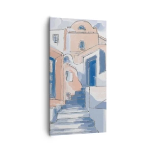 Canvastavla - Bild på duk - Exotisk stad - 65x120 cm