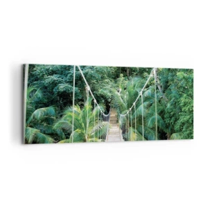 Canvastavla - Bild på duk - Welcome to the jungle! - 100x40 cm