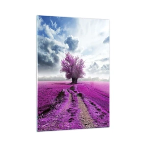 Glastavla - Bild på glas - Ljunghed - 50x70 cm