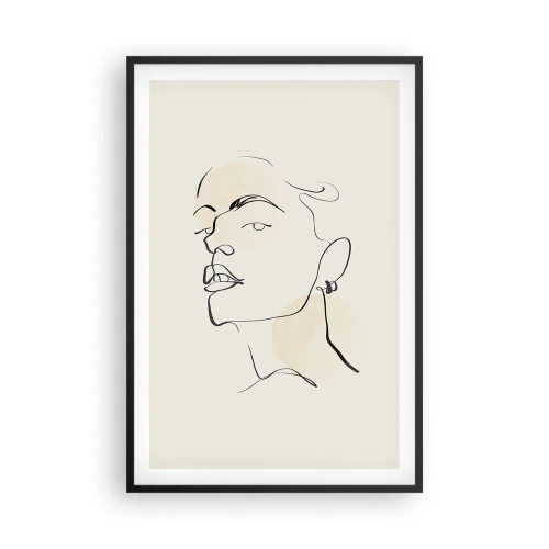 Affisch i svart ram - Stolt blick - 61x91 cm