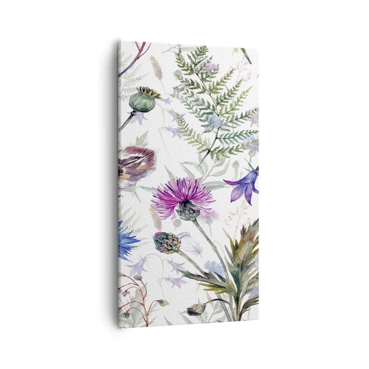 Canvastavla - Bild på duk - Polska örter - 55x100 cm