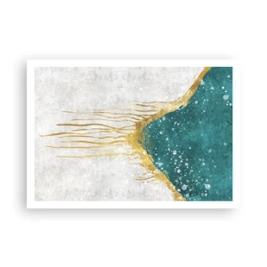 Affisch - Gyllene tidvatten - 100x70 cm