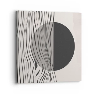 Canvastavla - Bild på duk - Halvdan komposition - 30x30 cm