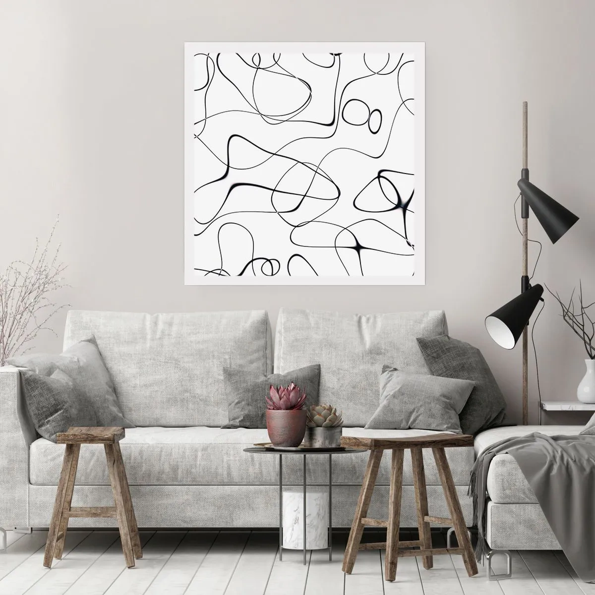 Affisch - Livets stigar, ödets tur - 60x60 cm